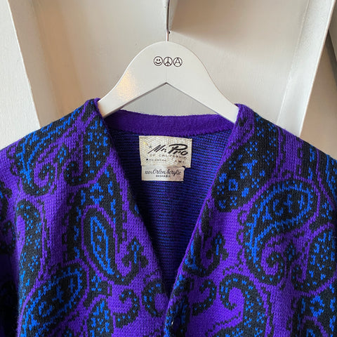 70's Paisley Cardigan - Large