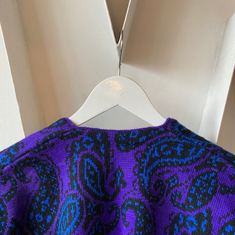 70's Paisley Cardigan - Large