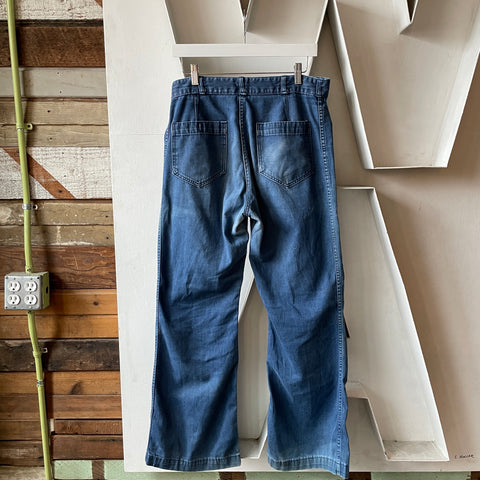 80's Denim Sailor Flares - 34” x 30”