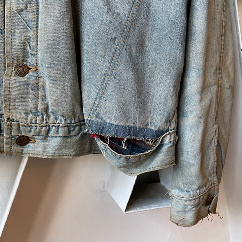 70’s Roebucks Lined Denim Jacket - Medium