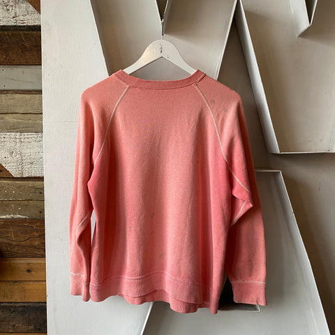 60's Pink Lemonade Raglan Sweatshirt - Large