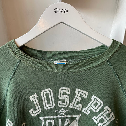 70’s Champion Blue Bar Gusset Crew - Large