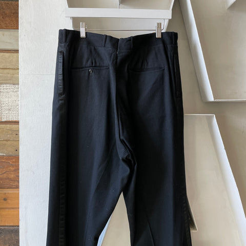 40’s Side Stripe Wool Trousers - 33” x 32”
