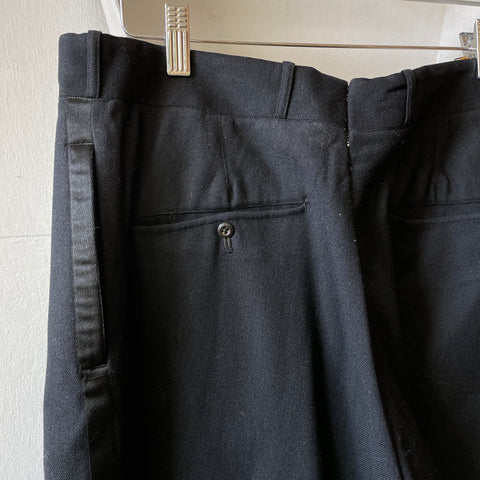 40’s Side Stripe Wool Trousers - 33” x 32”