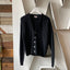 60’s Black Wool Cardigan - Medium