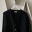 60’s Black Wool Cardigan - Medium