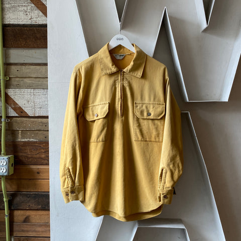 60's Voyeur Chamois Zip Shirt - Medium
