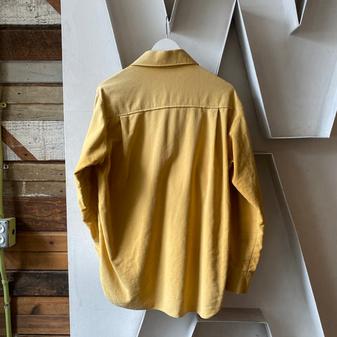 60's Voyeur Chamois Zip Shirt - Medium