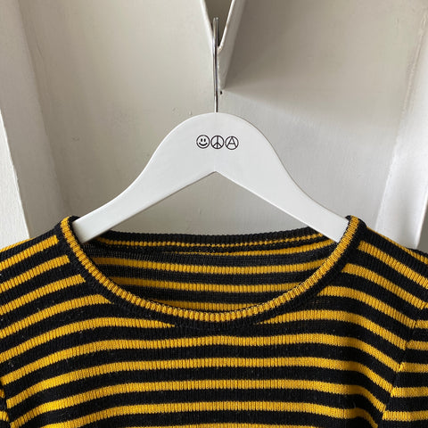 70's Striped Knit Thermal - Small