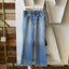 80's Plain Pockets Flared Denim - 32" x 34"