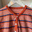 70’s Striped Henley Tee - Small