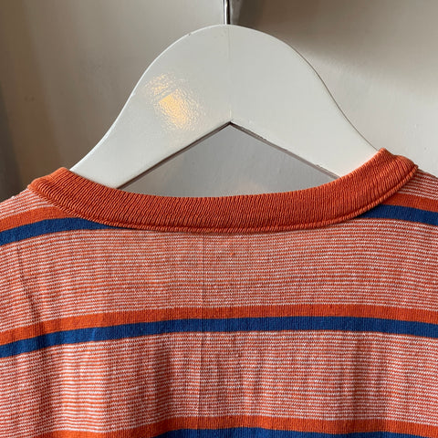 70’s Striped Henley Tee - Small