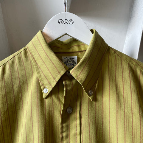 60’s Arrow Striped Button Down - Medium
