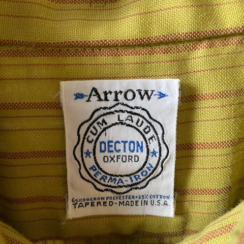 60’s Arrow Striped Button Down - Medium