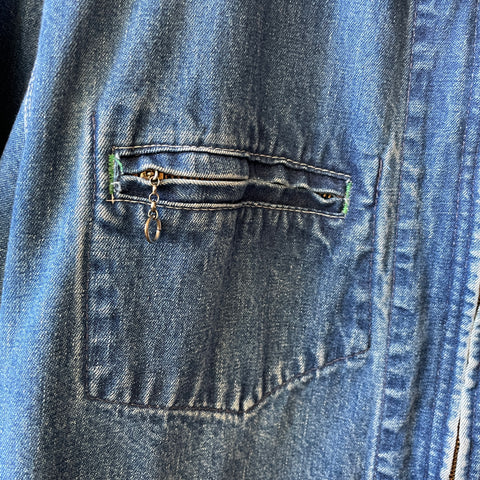 70’s Osh Kosh Denim Zip-Up Jacket - Large