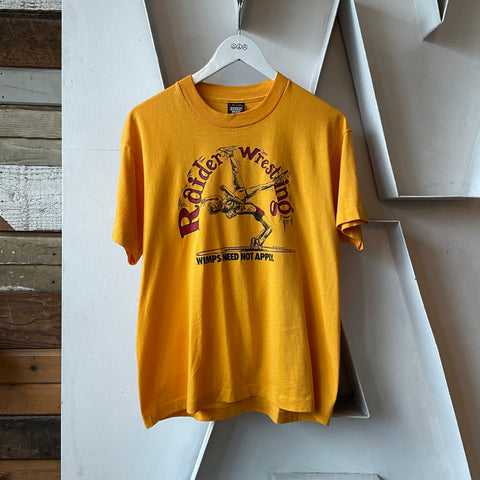 80’s No Wimps Wrestling Tee - Large