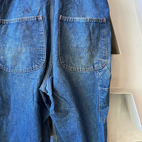 80's Big Mac Denim Overalls - 30"-32" x 25"