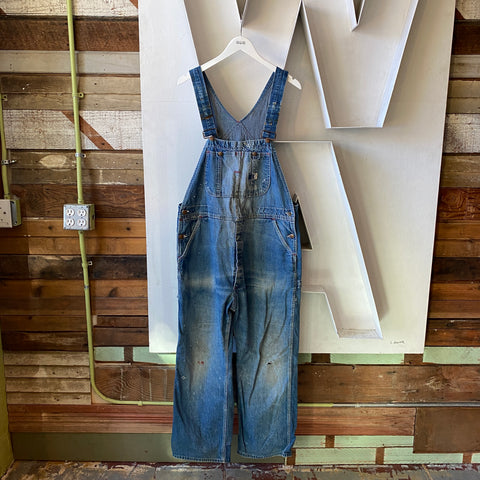 70's Big Mac Denim Overalls - 34"-37" x 29"