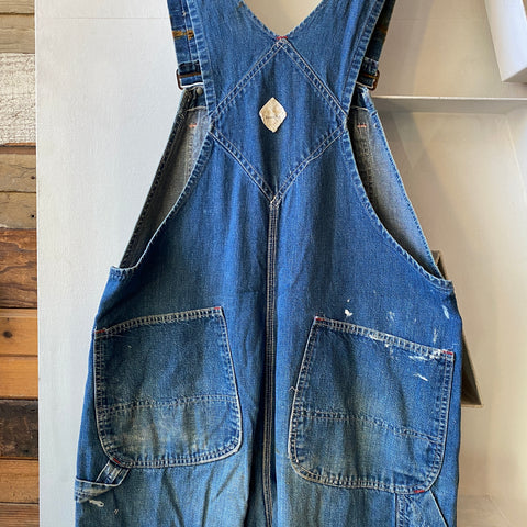 70's Big Mac Denim Overalls - 34"-37" x 29"