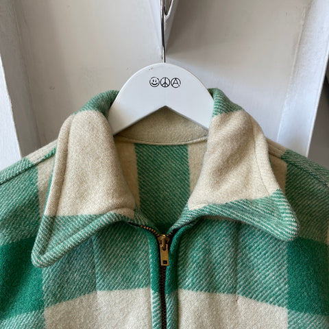 70’s Plaid Wool Jacket - Medium