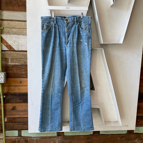 80’s Light Wash Lee Boot Cut Denim - 34" x 30"