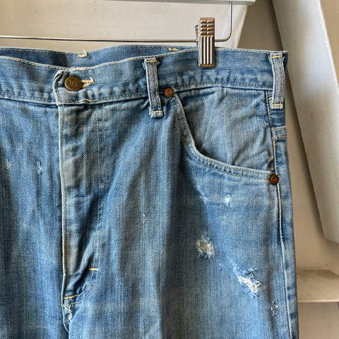 80’s Light Wash Lee Boot Cut Denim - 34" x 30"