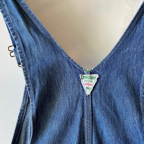 60's Osh Kosh Denim Overalls - 26"-30" x 31"