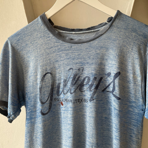 80’s Gilley’s Paper Thin Ringer Tee - Large