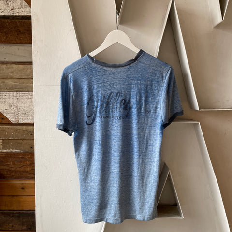80’s Gilley’s Paper Thin Ringer Tee - Large