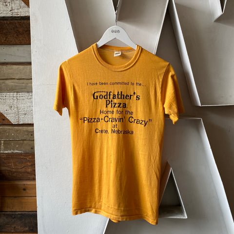 70's Godfather's Pizza Tee - Medium
