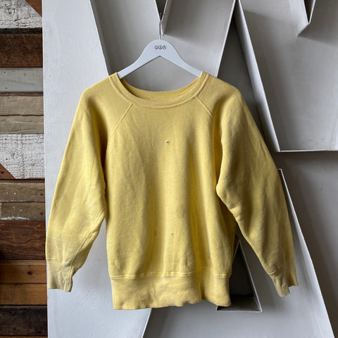 60's Yellow Raglan Sweat - XL