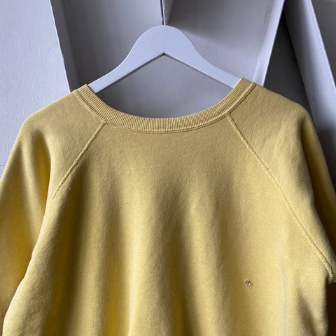 60's Yellow Raglan Sweat - XL