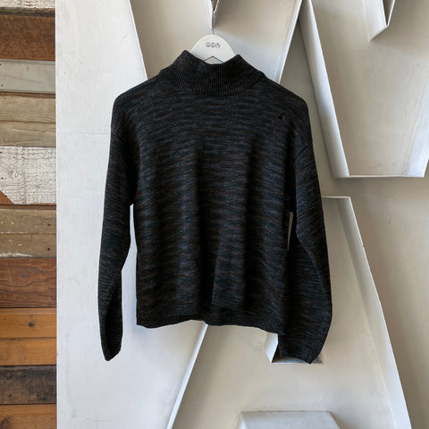 70’s Multicolor Turtleneck Sweater - Small