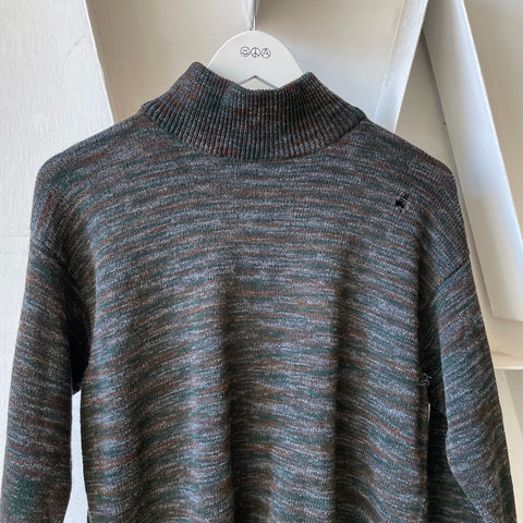 70’s Multicolor Turtleneck Sweater - Small