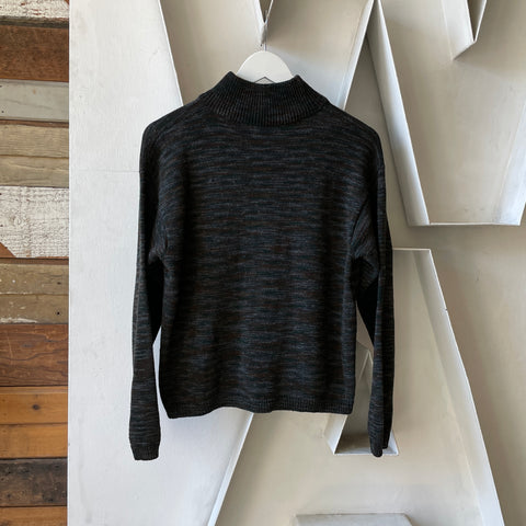 70’s Multicolor Turtleneck Sweater - Small