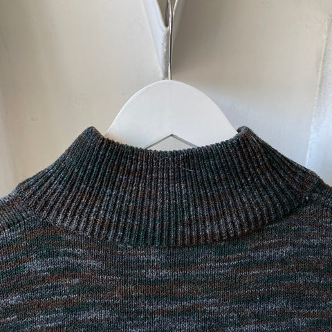 70’s Multicolor Turtleneck Sweater - Small