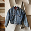 80's Flannel Lined Levi's Denim Jacket - Small