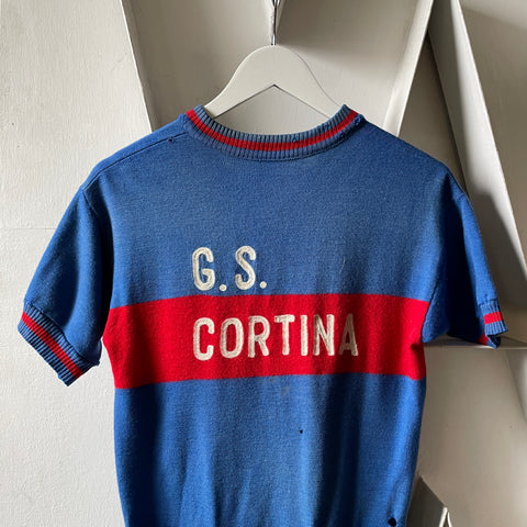 50’s Italian Wool Cycling Jersey - Small