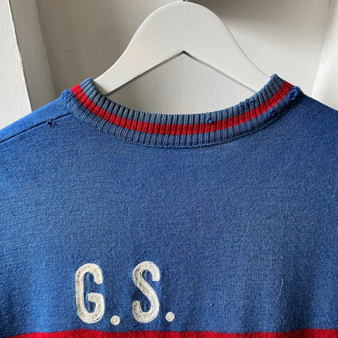 50’s Italian Wool Cycling Jersey - Small