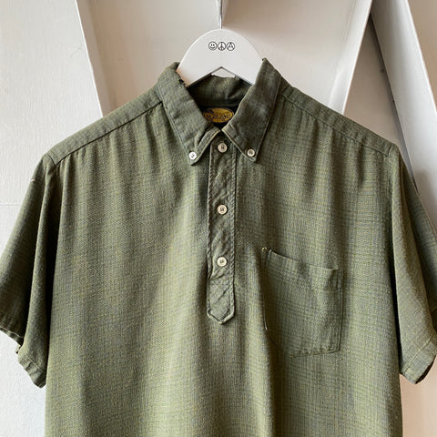 60's Quarter Button Shirt - Large