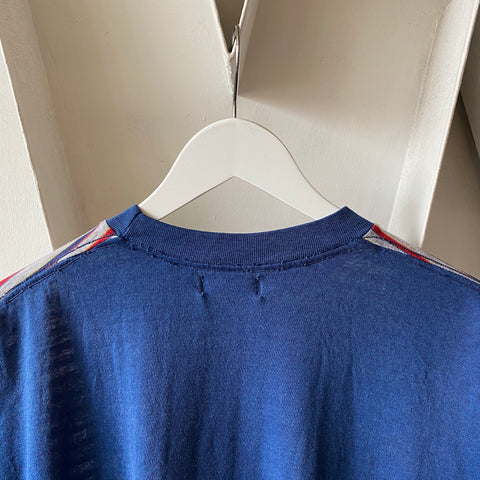 70's Striped Long Sleeve Tee - Large