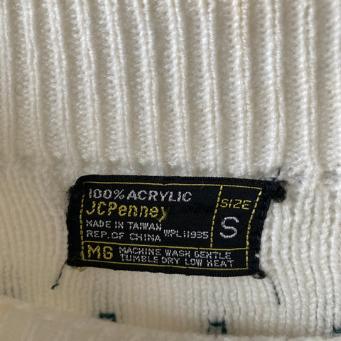 70's JC Penney Acrylic Sweater - Small