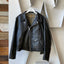 80’s Brent Motorcycle Leather Jacket - Large