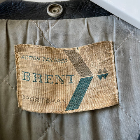 80’s Brent Motorcycle Leather Jacket - Large