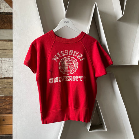 60’s Missouri University Short Sleeve Sweatshirt - Small