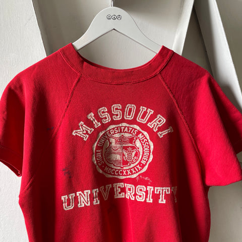 60’s Missouri University Short Sleeve Sweatshirt - Small