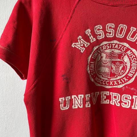 60’s Missouri University Short Sleeve Sweatshirt - Small