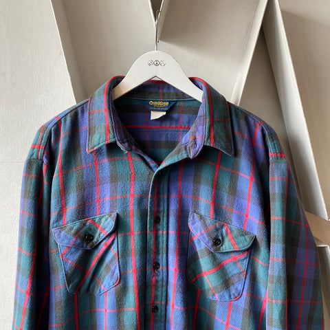 80's Osh Kosh Cotton Flannel - XL