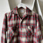 60’s Prescott Shadow Plaid Loop Collar - Medium