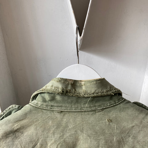 60's Cropped & Waxed Field Jacket - Large